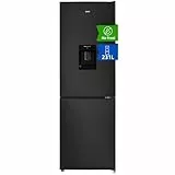 CHIQ Kühlschrank mit Wasserspender 2XL | No Frost | 231L, 54cm B, 57,6cm T | 4-Sterne-Gefrierfach, Schnellkühlung| Umkehrbare Tür, Obstschubladen, LED-Licht | Kühl-Gefrierkombination Freistehend