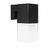 Smartwares Design-Außenwandleuchte Black Outdoor - 12 W - 800 lm - Warmweißes Licht - Beleuchtung nach unten - Aluminium - IP44
