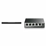 Sennheiser AMBEO Soundbar Plus für TV und Musik - EU-Stecker - 3D Surround Sound & TP-Link TL-SG1005P PoE Switch 5-Port Gigabit LAN Switch mit 4 PoE+ Ports (65 Watt