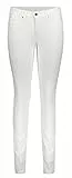 MAC Damen Straight Leg Jeanshose Dream Skinny, Gr. W42/L30 (Herstellergröße: 42/30), Weiß (white denim D010)