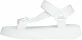 Calvin Klein Jeans Damen Sandalen Sommer, Weiß (Bright White), 40