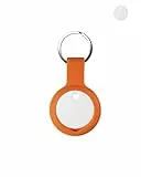 Schutzhülle für Chipolo Anti-Verlust-Tracker mit Silikon-Schlüsselanhänger – langlebige und stilvolle Abdeckung, wasserdicht, Anti-Fall, Orange