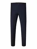 SELETED HOMME Herren SLHSLIM-Theo TRS Flex NOOS Anzughose, Black, 42