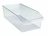 WENKO Kühlschrank-Organizer M, Aufbewahrungsbox für Kühl- und Vorratsschrank zum Sortieren von Lebensmitteln, lebensmittelecht, transparentes Design, 15 x 9,5 x 31 cm, aus robustem PET