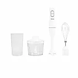 Tristar Handmixer Set – 350 W – Extralanger Stab – Stabmixer – Zerkleinerer – Messbecher – Schneebesen – Weiß –MX-4851