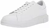 Armani Exchange Herren Actionleather,sidelogo,laceup Sneaker, Op White, 43 EU