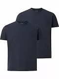 Charles Colby Herren Doppelpack T-Shirt Earl Boon dunkelblau, 2XL (XXL) - 60/62