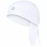 HASAGEI Sports Bandana Cap, Kopftuch Herren Damen, Sommer Laufmütze, Elastizität Atmungsaktiv nimmt Schweiß Biker Bandana (Weiß)