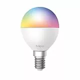 Tapo L430P Smart P45 WLAN-Glühbirne, Sockel E14, 470 Lumen, 16 Mio. Farben, dimmbar, Zeitplan & Timer, Energieüberwachung, kompatibel mit Alexa, Google Assistant und Samsung SmartThings