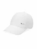 Nike Herren Df Club Baseballkappe, White/Metallic Silver, M-L EU