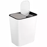 TOPBATHY Mülleimer Fach Mülltonne Müllcontainer für das Kinderzimmer kleiner Plastikbehälter Abfalleimer doppelte Mülltonne Gitter Kunststoff-Box Kombination
