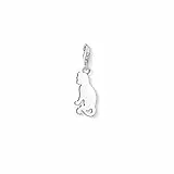 Thomas Sabo Damen Charm-Anhänger Katze Charm Club 925 Sterling Silber 1337-001-12