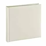 Hama Fotoalbum Jumbo 30x30 cm (Fotobuch mit 80 weißen Seiten, Album für 320 Fotos zum Selbstgestalten und Einkleben) beige pastell