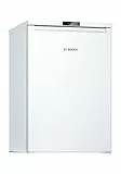 Bosch KTR15NWEB, Serie 2 Mini-Kühlschrank 85 x 56, 134 L, MultiBox für länger frisches Obst und Gemüse, Schnellkühlung, 39 dB leise trotz starker Kühlkraft, LED-Beleuchtung, Weiß
