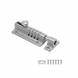 Schieberiegel Türschloss COMBI4 - Wetterfestes Druckgussgehäuse - Manipulationssicheres Hochsicherheitstorschloss für Haus & Garagen (grau-1)