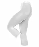 ESPRIT Damen Leggings Cotton Capri W Le Baumwolle einfarbig 1 Stück, Weiß White 2000, 36-38