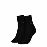 Calvin Klein Socks Damen Organic Cotton Roll Top, Schwarz, 39-42 EU