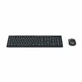 Hama Tastatur Maus Set kabellos (Funktastatur mit Maus, mit Batterie, ergonomisches Tippgefühl, leise Tasten, USB Empfänger, Maus mit DPI Schalter, Multimedia Tasten, deutsches QWERTZ-Layout) schwarz
