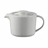 blomus Teekanne SABLO | mit Edelstahlfilter | 1000 ml | Farbe Cloud | Steingut | handwerklicher Look