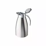 APS Isolierkanne „Advanced“, Kaffeekanne für alle gängigen Kaffeeautomaten, Ø 13 cm, H: 23,5 cm, doppelwandiger Edelstahl, für heiße und kalte Getränke, spülmaschinengeeignet, 12 Tassen/1,5 Liter