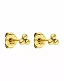 Purelei Plain Ohrringe (Gold) – Damenohrringe aus langlebigem Edelstahl – Wasserfeste Ohrringe Damen – 0,4 cm Durchmesser – Modeschmuck für deinen individuellen Look
