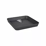 elho Loft Urban Untersetzer Eckig 28 - Untersetzer für Außen & Zubehör - Ø 27.5 x H 3.8 cm - Schwarz/Anthrazit