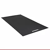 HAMMER Bodenschutzmatte Protekt - Geräuschdämmend und strapazierfähig, Ideal für Fitnessgeräte wie Crosstrainer und Heimtrainer, 120 x 60 cm, Schwarz