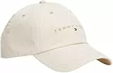Tommy Jeans Herren Cap Linear mit Logo, Elfenbein (Newsprint), Einheitsgröße