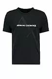 Armani Exchange Herren 8nzt76 T-Shirt, Schwarz, L