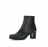 Gabor Damen Ankle Boots, Frauen Stiefeletten,Leichte Mehrweite (G),halbstiefel,kurzstiefel,uebergangsschuhe,schwarz (Mel.),39 EU / 6 UK