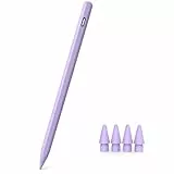 Lila Stift für Apple iPad 2018-2026 mit Schnellladeleistung, Pen mit Palm Rejection und Neigungssensitivität, Pencil für iPad 6.-10./A16, Pro M4/13,11',12.9', Mini 5.-7., Air M2/M3 3.-5.