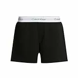 Calvin Klein Damen Pyjamahose Kurz, Schwarz (Black), M