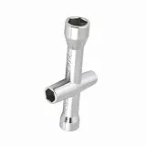 SPYMINNPOO RC-Car-Räder-Werkzeuge, Multifunktionale Modell-Kreuzschlüssel, Aluminium-Kreuzschlüssel, Hülse für M2 M2,5 M3 M4 Schrauben und Muttern