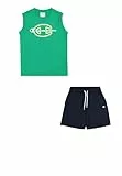 Champion Jungen Legacy Boy-Graphic Sleeveless Crewneck with Large Print Set, Grün (GS130), 15-16 Jahre