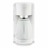Rowenta Adagio Milano Filterkaffeemaschine mit Thermoskanne, Fassungsvermögen 1 Liter, 8-12 Tassen, automatische Abschaltung, herausnehmbahrer Filtereinsatz, Wasserstandanzeige, weiß, CT3801