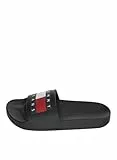 Tommy Jeans Herren Badeschuhe Pool Slide Essential Badelatschen, Schwarz (Black), 42