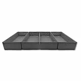 CASACOSA Exact (passend für Ikea Pax 100 cm), Pax Schubladen Organizer, formstabil, Kleiderschrank Organizer, Ordnungssystem Kleiderschrank, 4er-Set