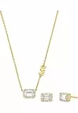 Michael Kors Women's Semi precious necklace and earring jewelry set