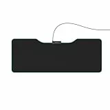 uRage Gaming-Mauspad “Lethality 450 Illuminated”, XXL-Gaming-Mousepad mit LED-Beleuchtung, symmetrisch für Links- und Rechtshänder, integrierter USB-Hub, 9 LED-Effekte, 900 x 340 mm
