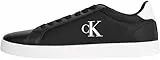 Calvin Klein Herren Cupsole Sneaker mit Logo, Schwarz (Ck Black/Bright White), 42