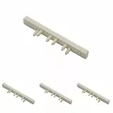 GARDINIA Endstücke für Aluminium-Vorhangschienen und Gardinenschienen, 2-läufig, 2 Stück, Kunststoff, Weiß (Packung mit 4)