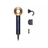 Dyson Supersonic Nural™ Haartrockner Straight+Wavy – Schnelles, intelligentes Trocknen ohne extreme Hitze, automatische Temperaturregelung, 3 Aufsätze für glattes bis welliges Haar., Nachtblau/Kupfer