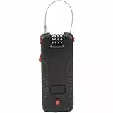 Olympia ULA-410 Universalschloss mit Alarm – Kabelschloss mit 90 dB Alarm, 4-stelliges Zahlenschloss, 100 cm Stahlseil – Für Fahrrad, Kinderwagen & Reisegepäck – Schwarz