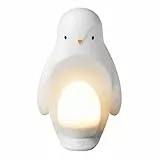 Tommee Tippee 2-in-1 tragbares Pinguin-Nachtlicht fürs Kinderzimmer mit tragbarem Licht, verstellbarer Helligkeit, USB-betrieben