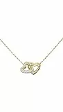 GUESS Halskette Beloved 16-18' Heart Links Necklace Yellow Gold goldfarben
