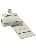 Einzelstück® Schmuck Reise Tasche I kleiner Schmuck Organizer für Reisen I Schmuckrolle Schmuck Aufbewahrung kompakt & platzsparend (Light Grey)