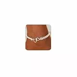 JOOTUEPO Fußkettchen mit Doppelherz –Silberfarbener, wasserdichter Diamant-Strass für Damen,Trendy Zierliche wasserdichte Fußkettchen Verstellbares Stapelbare fußkettchen Set Silber Strand FußSchmuck