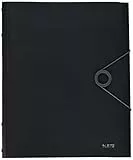 Leitz 45691095 Solid Ordnungsmappe PP A4, 6 Fächer, schwarz