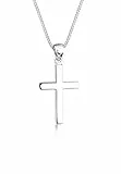Elli Halskette Damen Kreuz Symbol Basic in 925 Sterling Silber
