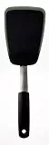 OXO Good Grips flexibler Pfannenwender 32 cm, schwarz – großer Pfannenheber aus Edelstahl und Silikon zum einfachen Wenden von Spiegeleiern, Burger-Patties und mehr